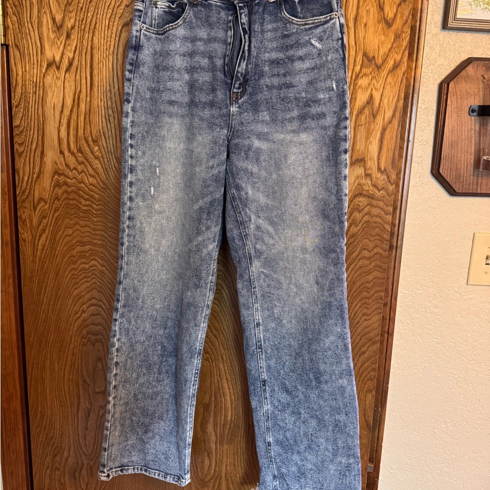 Gianni Bini Blue Straight Leg Jeans